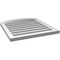 Ekena Millwork Arch Top Surface Mount PVC Gable Vent: Non-Functional, w/2"W x 1-1/2"P Brickmould Frame, 24"W x 24"H GVPAR24X2402SN - alternate 3